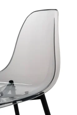 Cucina|Salotto > Dmora Sedia minimal in plastica fume - Amstrong Grigio Fume