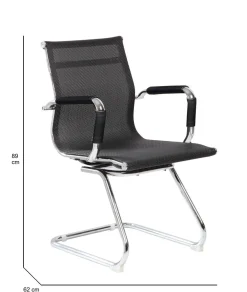 Sedie > Dmora Sedia una Sedia Peso Supportato 120 kg, Altezza Seduta 43 cm - Balvano Nero
