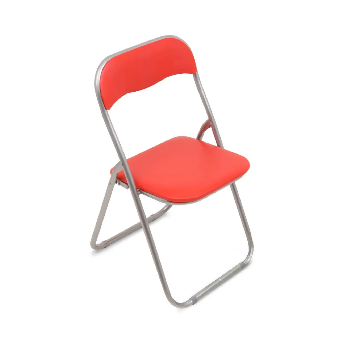 Ufficio|Cucina > Dmora Sedia pieghevole imbottita rossa struttura in metallo - Antenore Grigio, Rosso
