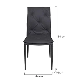Sedie > Dmora Sedia, Set di 2 Sedie , - Gessate Grigio