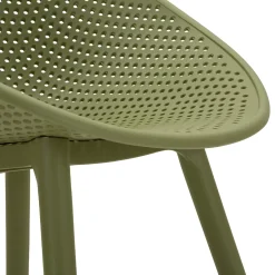 Sedie > Dmora Sedia 2 Sedie Adatto per Indoor/outdoor, Materiale Struttura in Plastica - Tansen Verde