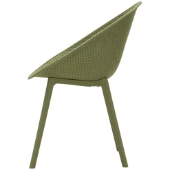 Sedie > Dmora Sedia 2 Sedie Adatto per Indoor/outdoor, Materiale Struttura in Plastica - Tansen Verde
