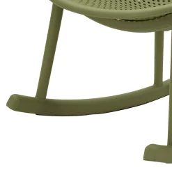 Sedie > Dmora Sedia 2 Sedie a Dondolo, Adatto per Indoor/outdoor, Materiale Struttura in Plastica - Phunt Verde
