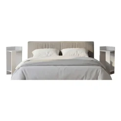 Set Comodini Bianco 4 Ripiani Colore Ripiano Bianco, Elementi Inclusi 2 Comodini - Tartano