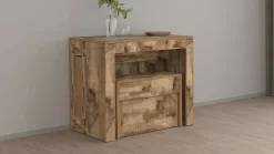 Set Tavolo E Sedie|Cucina > Dmora Set consolle allungabile 12 posti e 1 panca allungabile ardesia - Badesi Grigio Ardesia