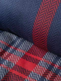Copripiumino Singolo > Dmora Set copripiumino singolo e 1 federa Tigard, 220x155 cm, Rosso e Blu Blu, Rosso