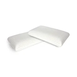 Guanciali > Dmora Set di 2 guanciali Cerfoglio, Made in Italy, 70x40 h16 cm, Bianco Bianco, Bianco