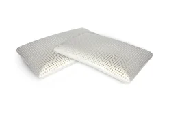 Set di 4 guanciali Citronella, Made in Italy, 70x40 h12 cm, Bianco