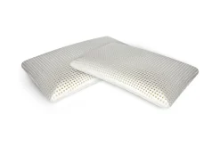 Set di 4 guanciali Citronella, Made in Italy, 70x40 h12 cm, Bianco