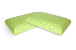 Guanciali > Dmora Set di 2 guanciali Rosmarino, Made in Italy, 70x40 h16 cm, Bianco Bianco, Bianco