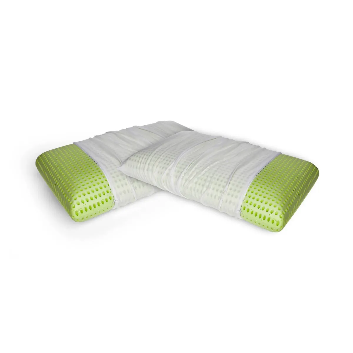 Guanciali > Dmora Set di 4 guanciali Rosmarino, Made in Italy, 70x40 h16 cm, Bianco Bianco, Bianco