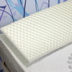 Set di 2 guanciali Ruta, Made in Italy, 73x43 h14 cm, Bianco