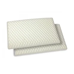 Set di 2 guanciali Ruta, Made in Italy, 73x43 h14 cm, Bianco