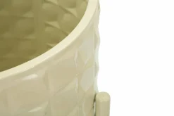 Oggettistica|Vasi > Dmora Set di 3 portavasi Cisterna, 36x36 h57 cm, Giallo