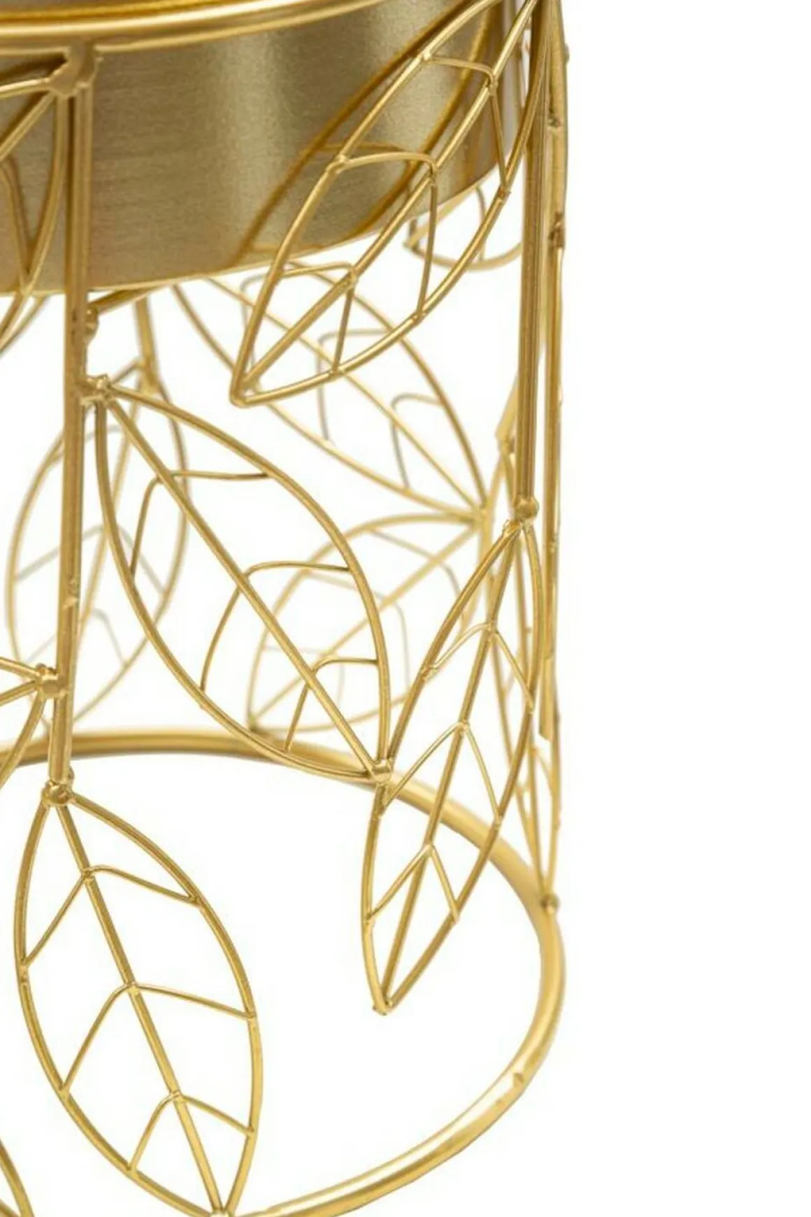Set di 2 portavasi Godego, 23x23 h43 cm, Oro