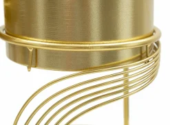 Oggettistica|Vasi > Dmora Set di 2 portavasi Sauri, 23x23 h36 cm, Oro