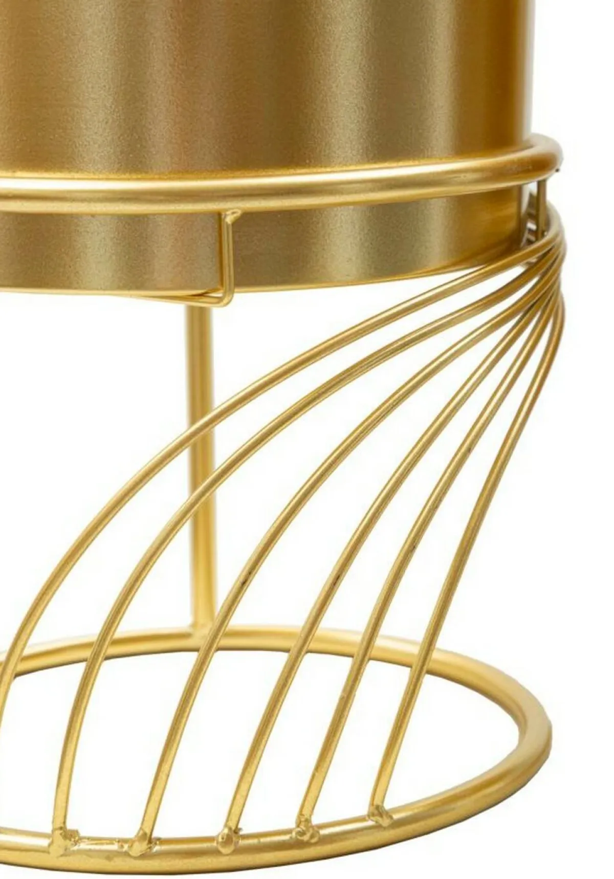 Oggettistica|Vasi > Dmora Set di 2 portavasi Sauri, 23x23 h36 cm, Oro