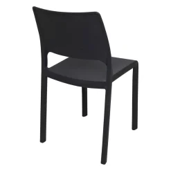 Set di 2 sedie da esterno impilabili antracite - Cereseto