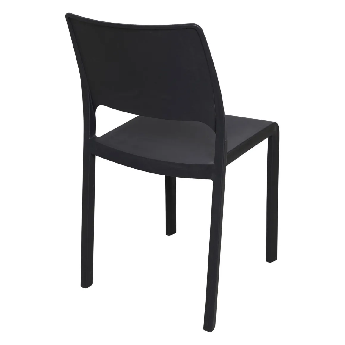 Set di 2 sedie da esterno impilabili antracite - Cereseto