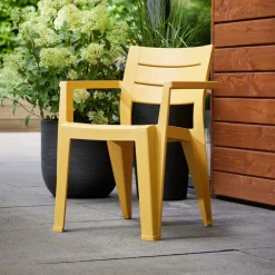 Set di 6 sedie da giardino impilabili multicolore - Courtenay