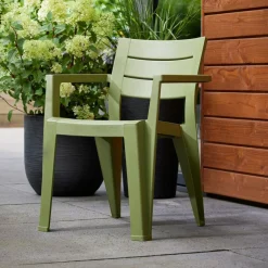 Set di 6 sedie da giardino impilabili multicolore - Courtenay