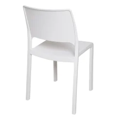 Sedie Da Esterno|Sedie > Dmora Set di 2 sedie da terrazzo impilabili - Cereseto Bianco