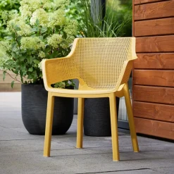 Set di 6 sedie da terrazzo impilabili multicolore - Boisbriand