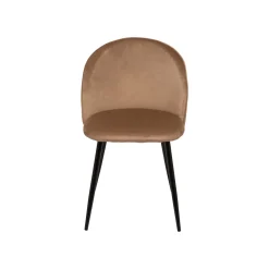 Set di 2 sedie design imbottite in velluto beige - Achito
