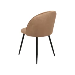Set di 2 sedie design imbottite in velluto beige - Achito