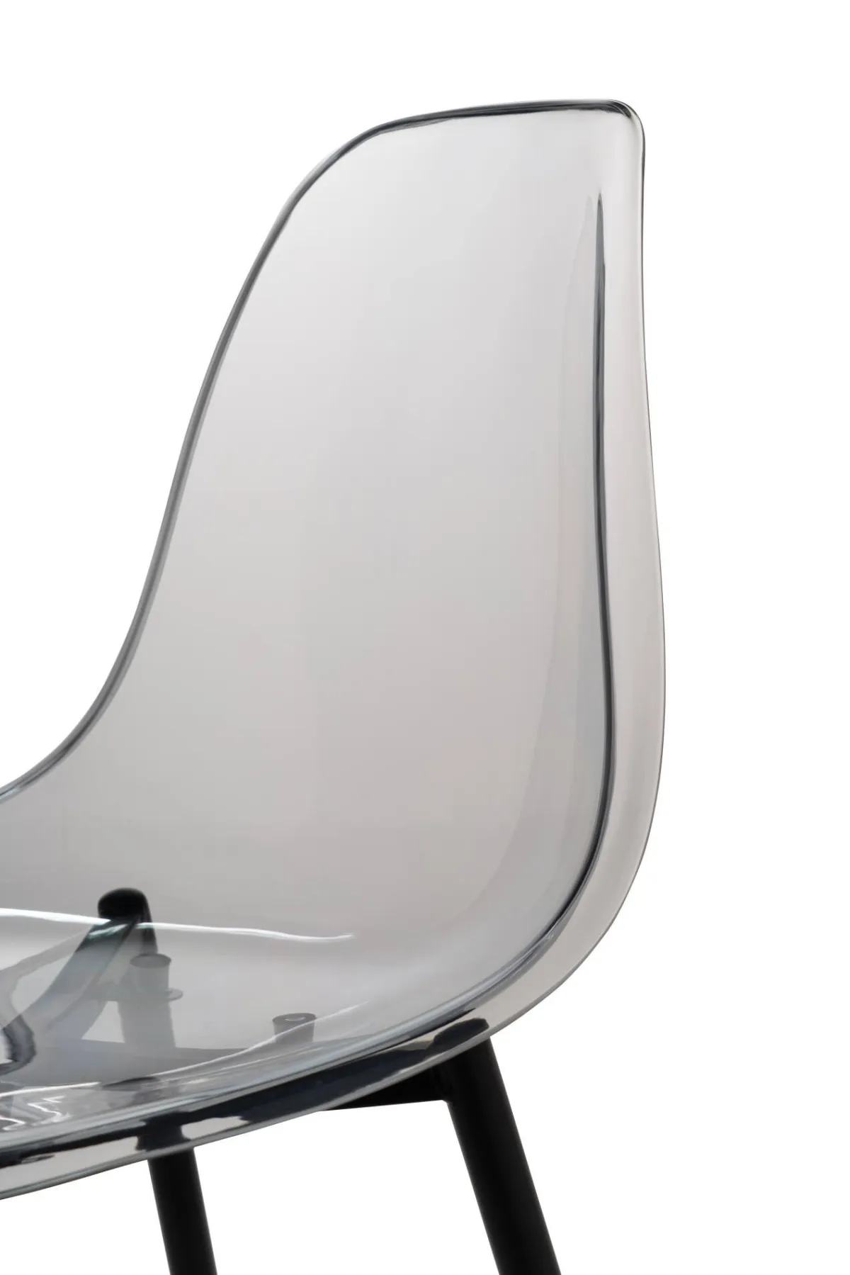 Cucina|Salotto > Dmora Set di 4 sedie design in plastica fume - Amstrong Grigio Fume