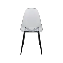 Cucina|Salotto > Dmora Set di 4 sedie design in plastica fume - Amstrong Grigio Fume