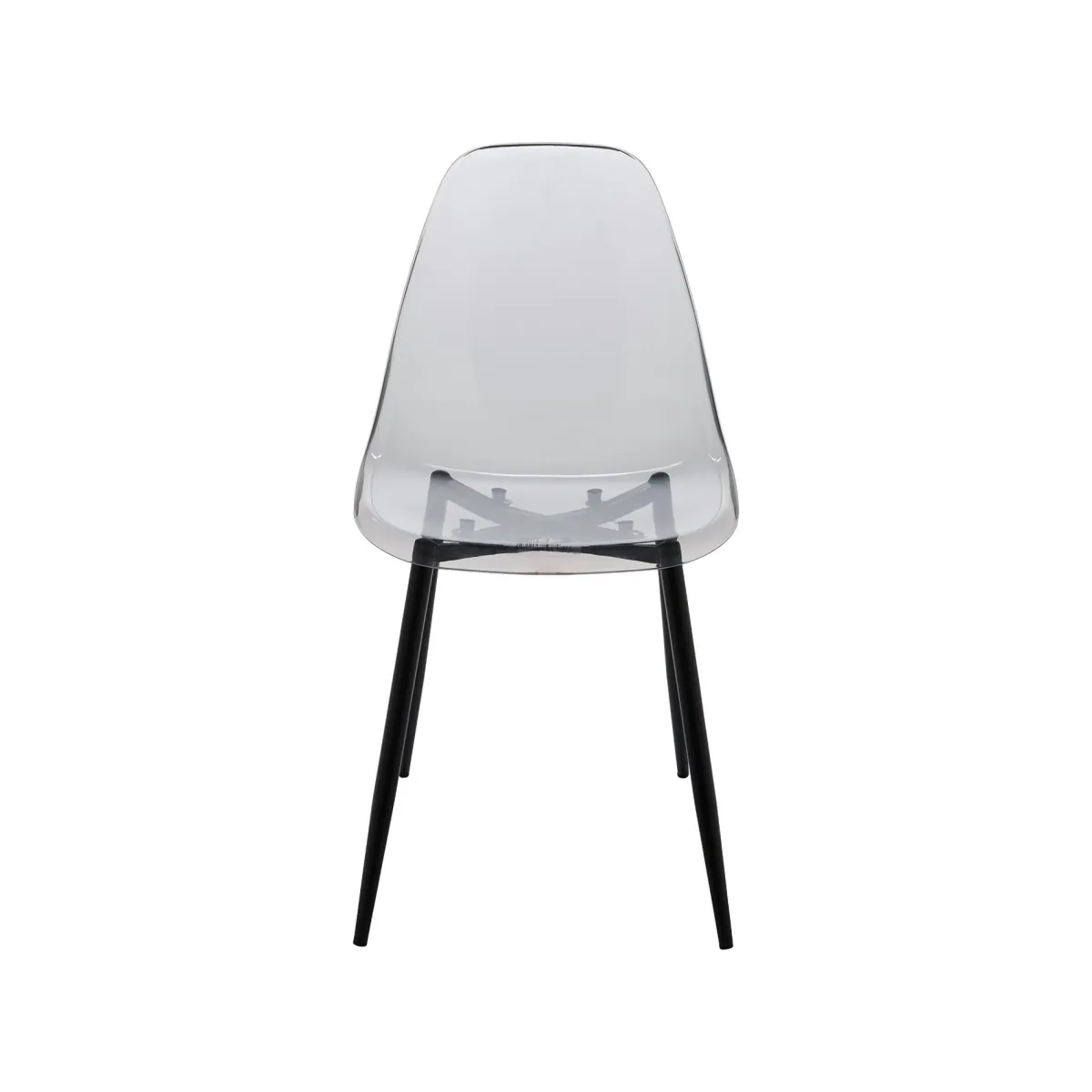Cucina|Salotto > Dmora Set di 4 sedie design in plastica fume - Amstrong Grigio Fume