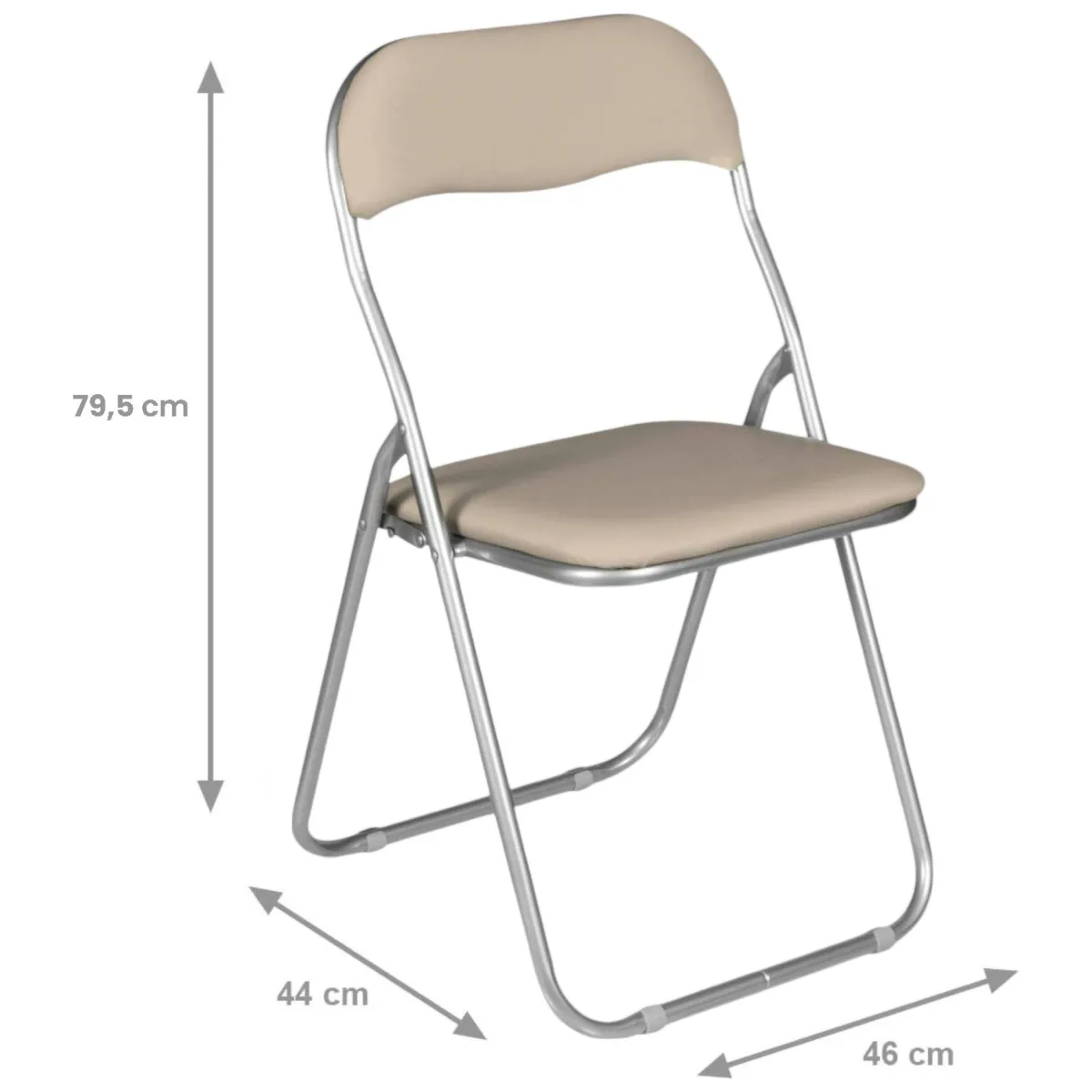 Sedie > Dmora Set di Sedie Grigio Grigio 10 Sedie Imbottito, Peso Supportato 80 kg - Antenore Grigio, Grigio