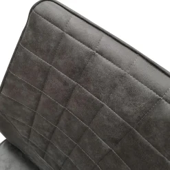 Set di Sedie Grigio Scuro Nero 4 Sedie Effetto Velluto, Imbottito - Quintano