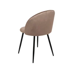 Cucina|Salotto > Dmora Set di 4 sedie moderne imbottite in velluto tortora - Arter Grigio Tortora
