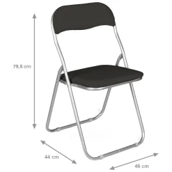Set di Sedie Nero Grigio 10 Sedie Imbottito, Peso Supportato 80 kg - Antenore