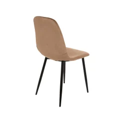 Set di 4 sedie pranzo imbottite in velluto beige - Arter