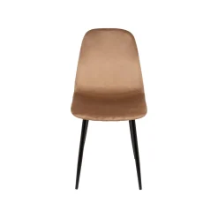 Set di 4 sedie pranzo imbottite in velluto beige - Arter