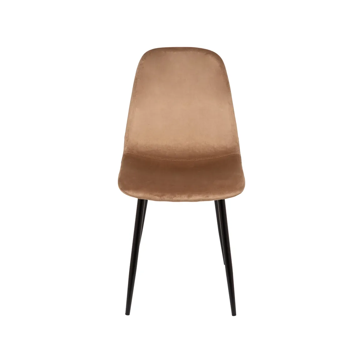 Set di 4 sedie pranzo imbottite in velluto beige - Arter