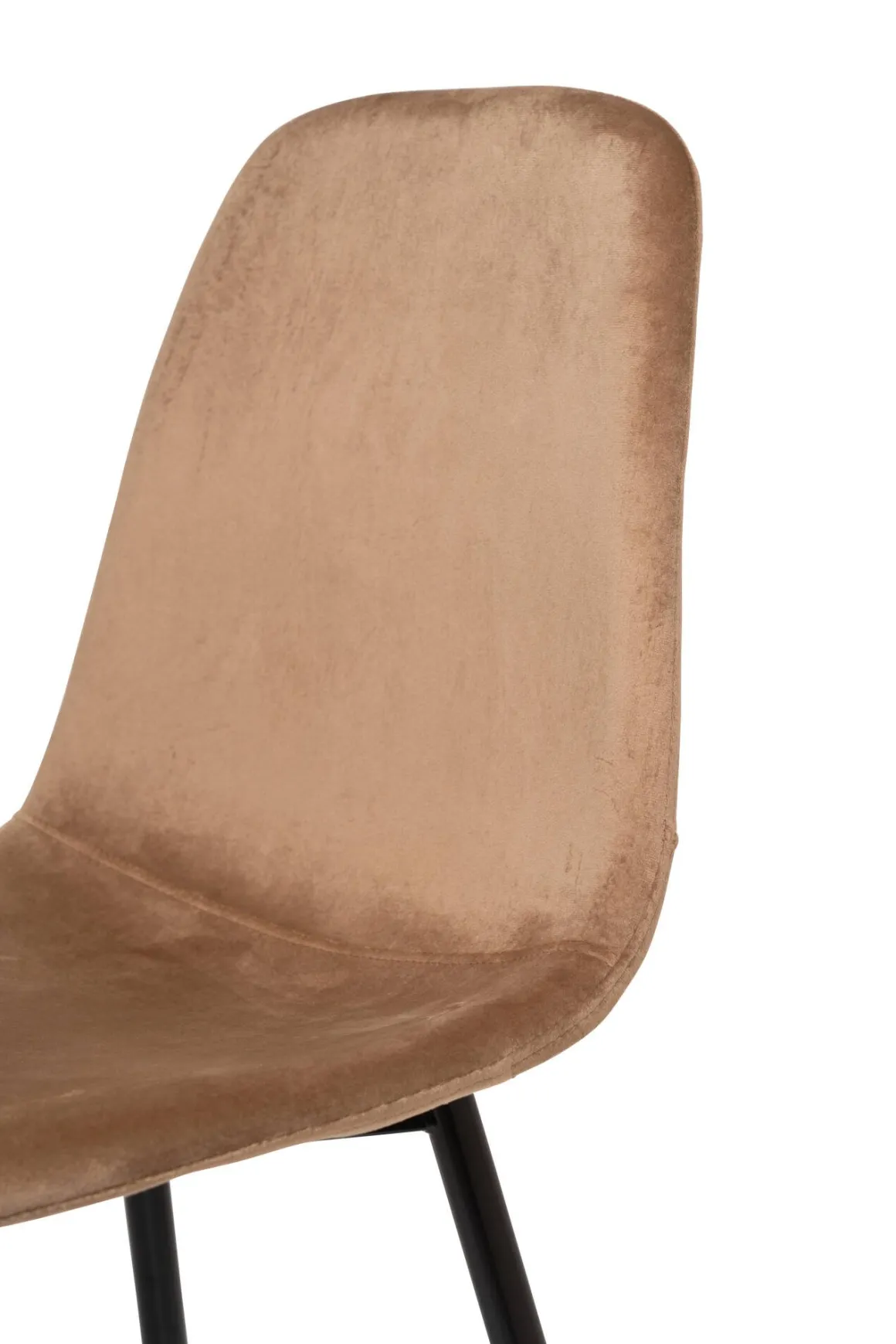 Set di 4 sedie pranzo imbottite in velluto beige - Arter