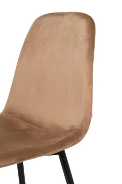 Set di 6 sedie pranzo imbottite in velluto beige - Arter