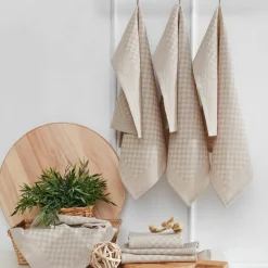 Set di 10 strofinacci Munster, 40x60 cm, Crema