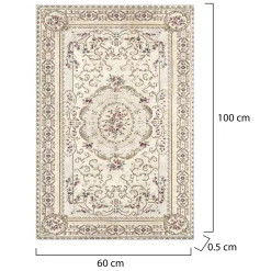Tappeti Da Bagno > Dmora Set di 2 tappeti da bagno Michigan City, 100x60 cm, Eleganza dorata Multicolore