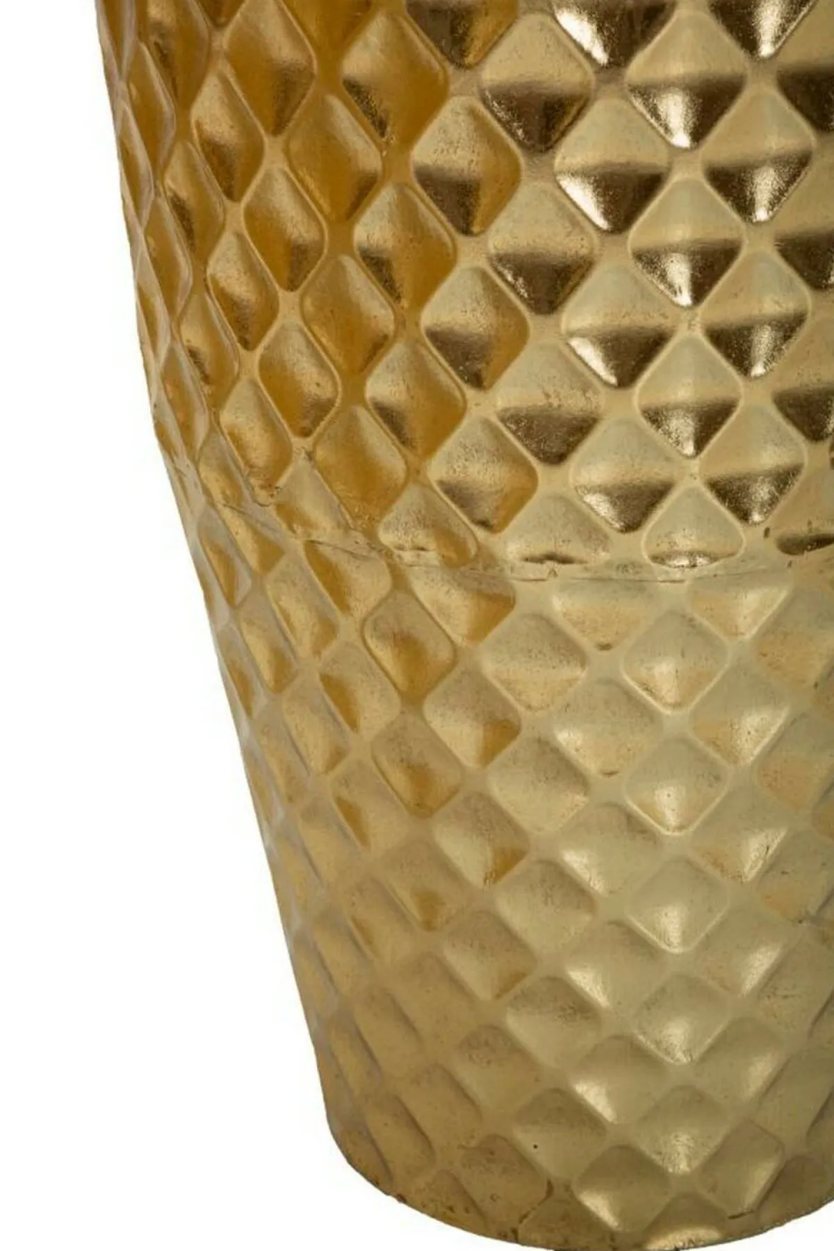 Oggettistica|Vasi > Dmora Set di 3 vasi Manara, 48x48 h110 cm, Oro