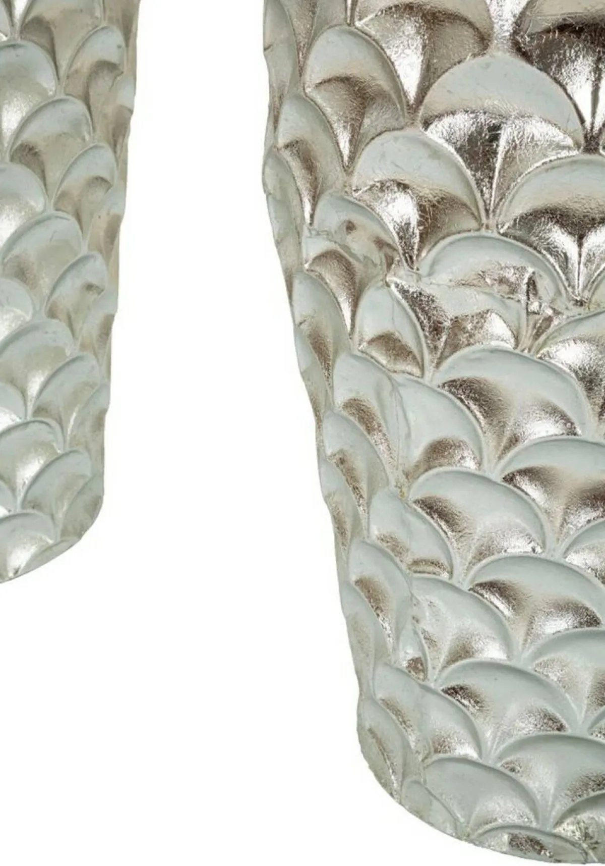 Oggettistica|Vasi > Dmora Set di 2 vasi Premezzo, 37x37 h92 cm, Argento