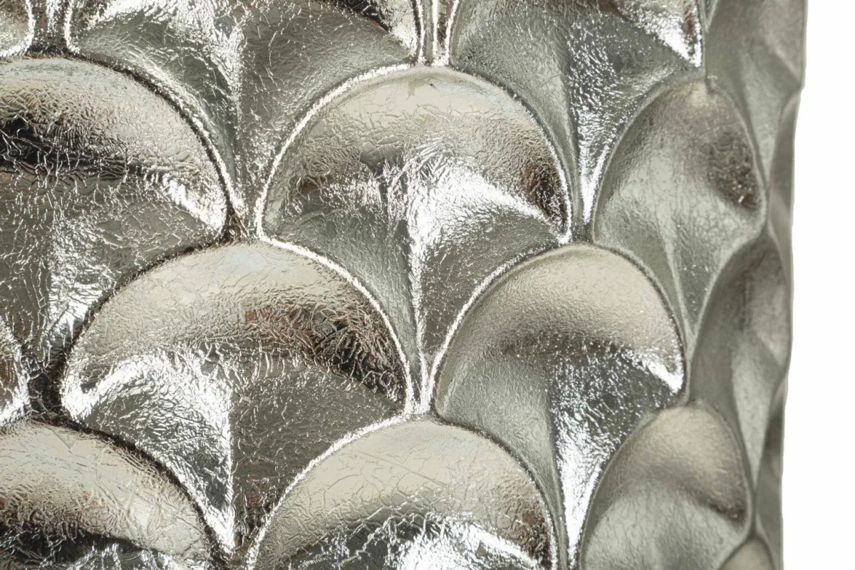 Oggettistica|Vasi > Dmora Set di 2 vasi Premezzo, 37x37 h92 cm, Argento