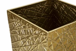 Set di 2 vasi Ritaldi, 34x34 h90 cm, Oro