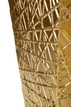 Set di 2 vasi Ritaldi, 34x34 h90 cm, Oro