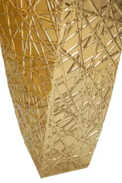 Set di 2 vasi Ritaldi, 34x34 h90 cm, Oro