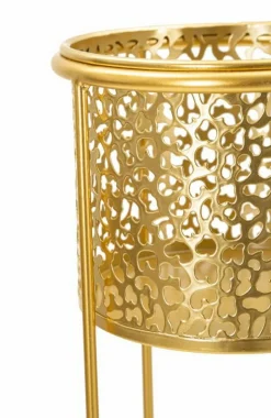 Oggettistica|Vasi > Dmora Set di 2 vasi Robert, , 17x17 h46 cm Oro
